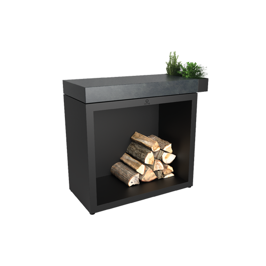 OFYR Butcher Block Storage 90 Black Donker Grijs Keramiek