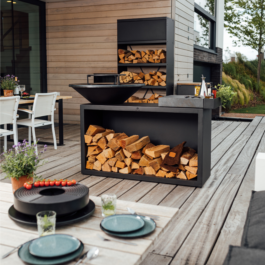 OFYR Island Black 100 Donker Grijs Keramiek