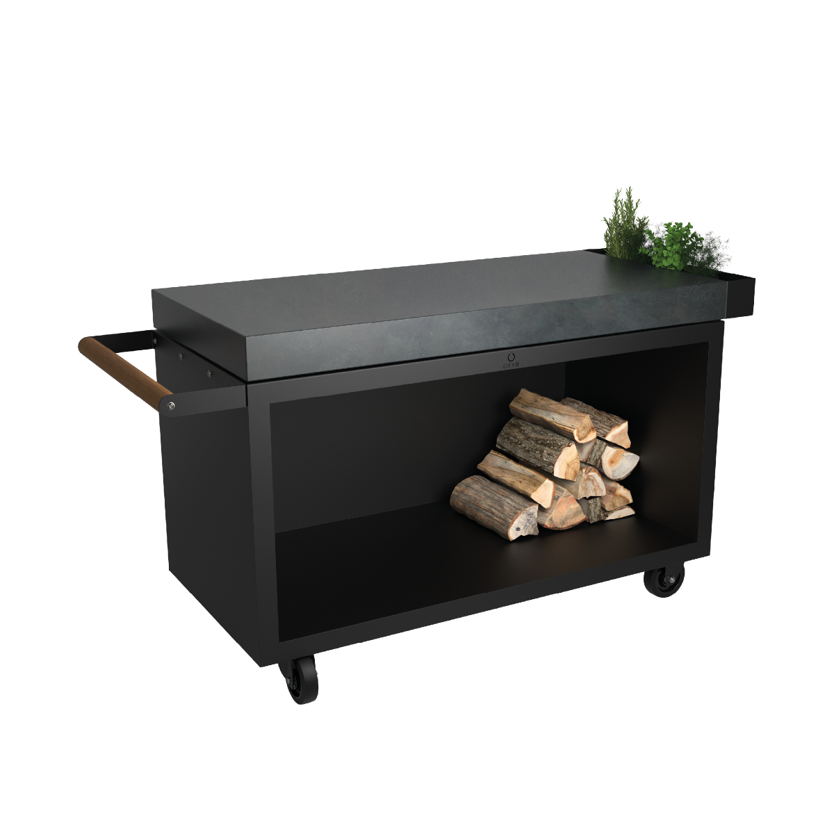 OFYR Mise en Place Table Black 135 PRO Donker Grijs Keramiek