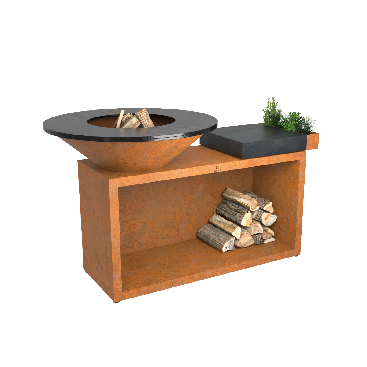 OFYR Island Corten 100 Donker Grijs Keramiek