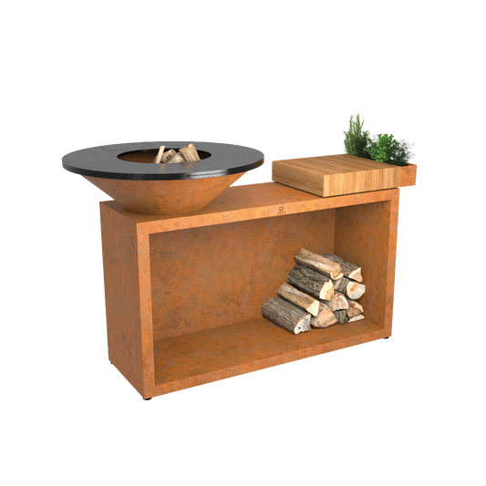 OFYR Island Corten 85 Teak Hout