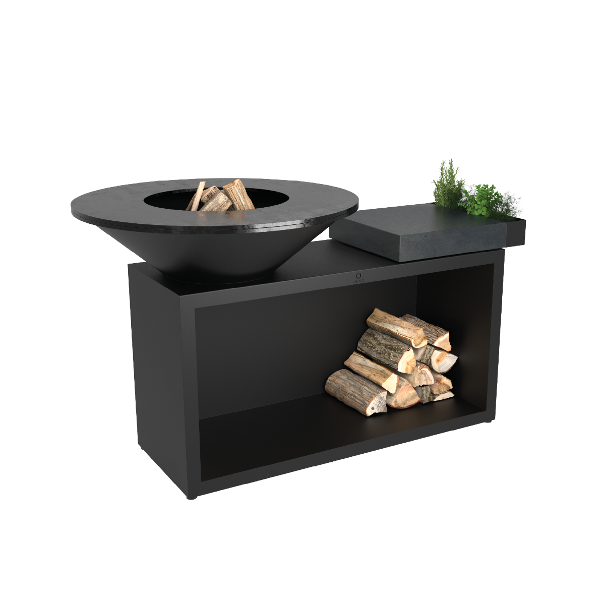 OFYR Island Black 100 Donker Grijs Keramiek