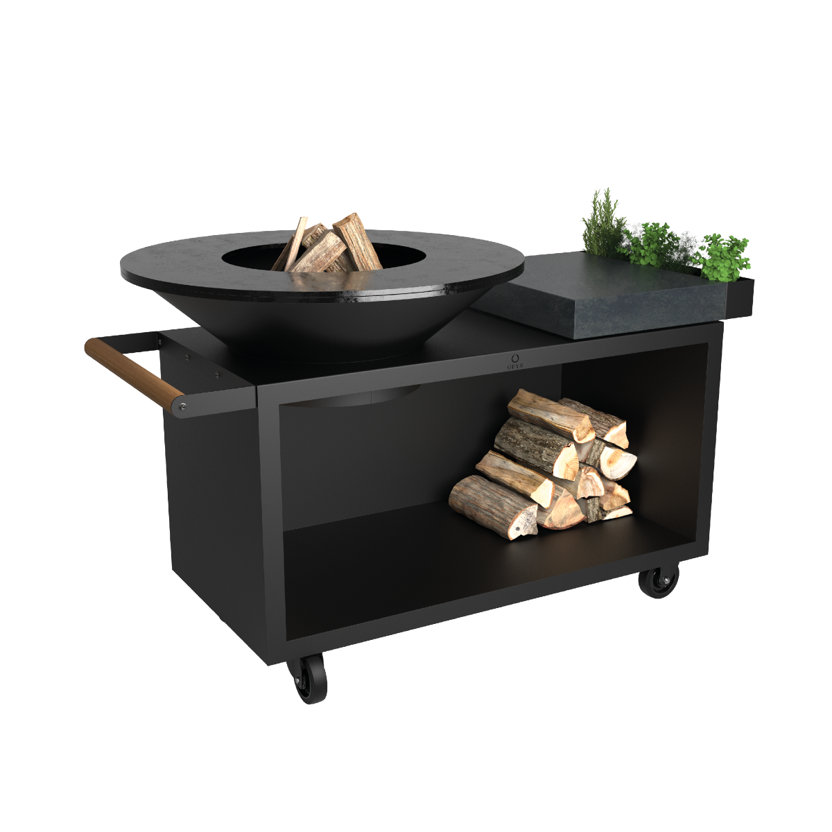 OFYR Island Black 100 PRO Donker Grijs Keramiek