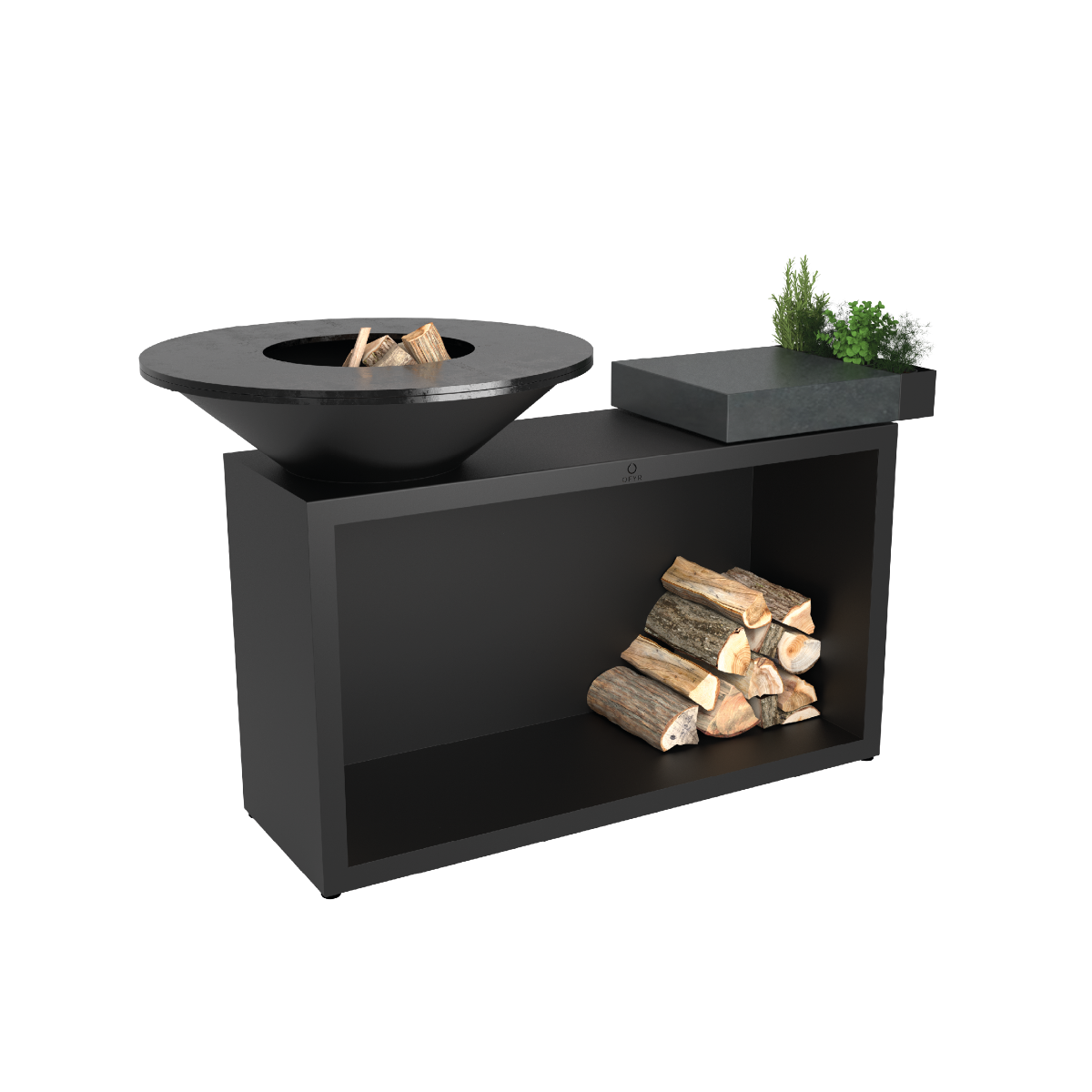 OFYR Island Black 85 Donker Grijs Keramiek