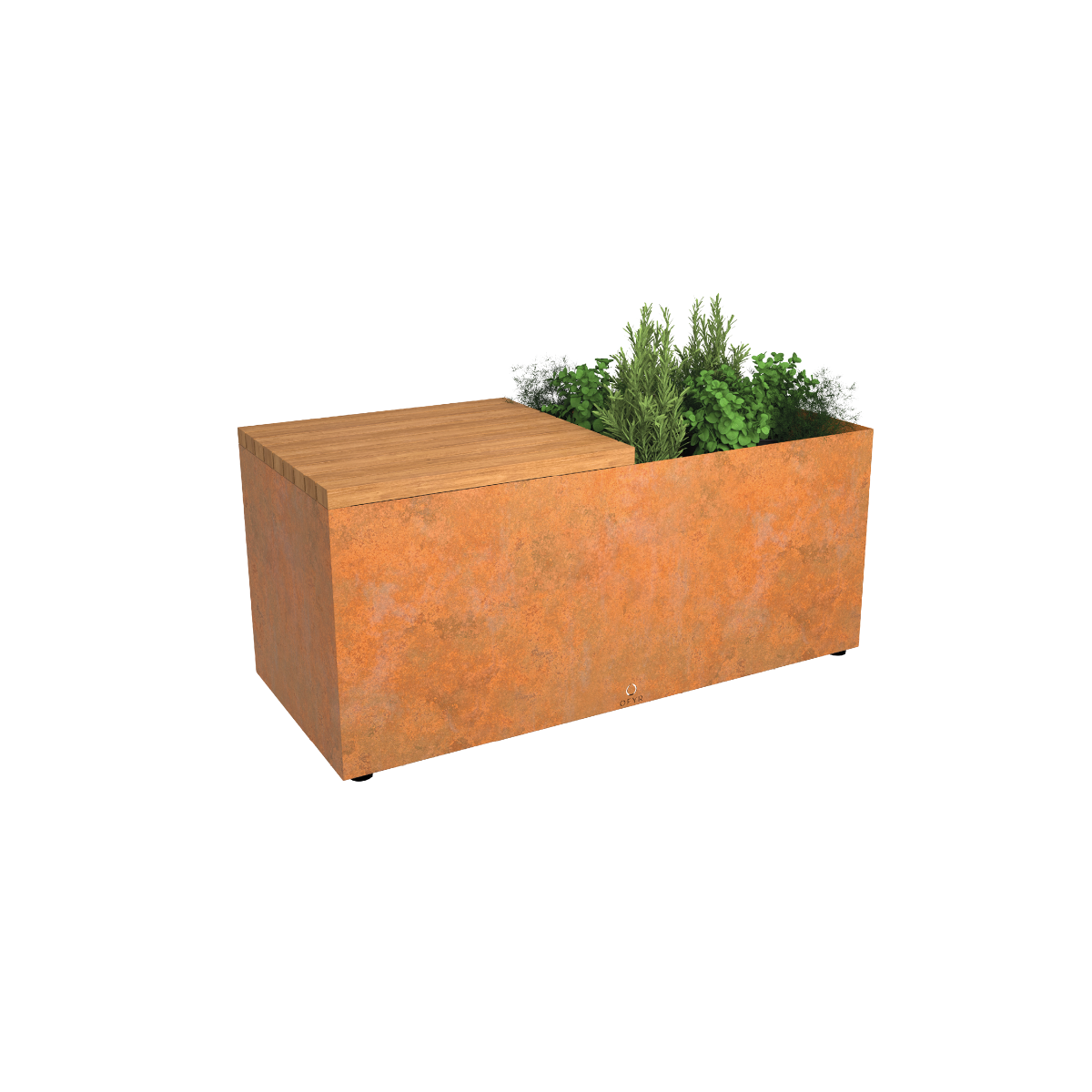 OFYR Herb Garden Bench Corten
