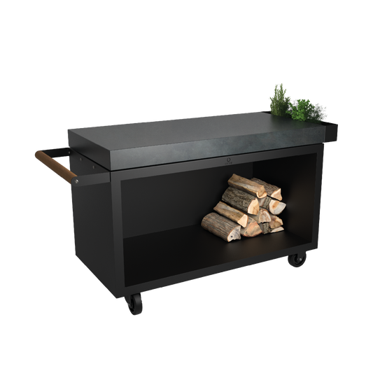 OFYR Mise en Place Table Black 135 PRO Donker Grijs Keramiek