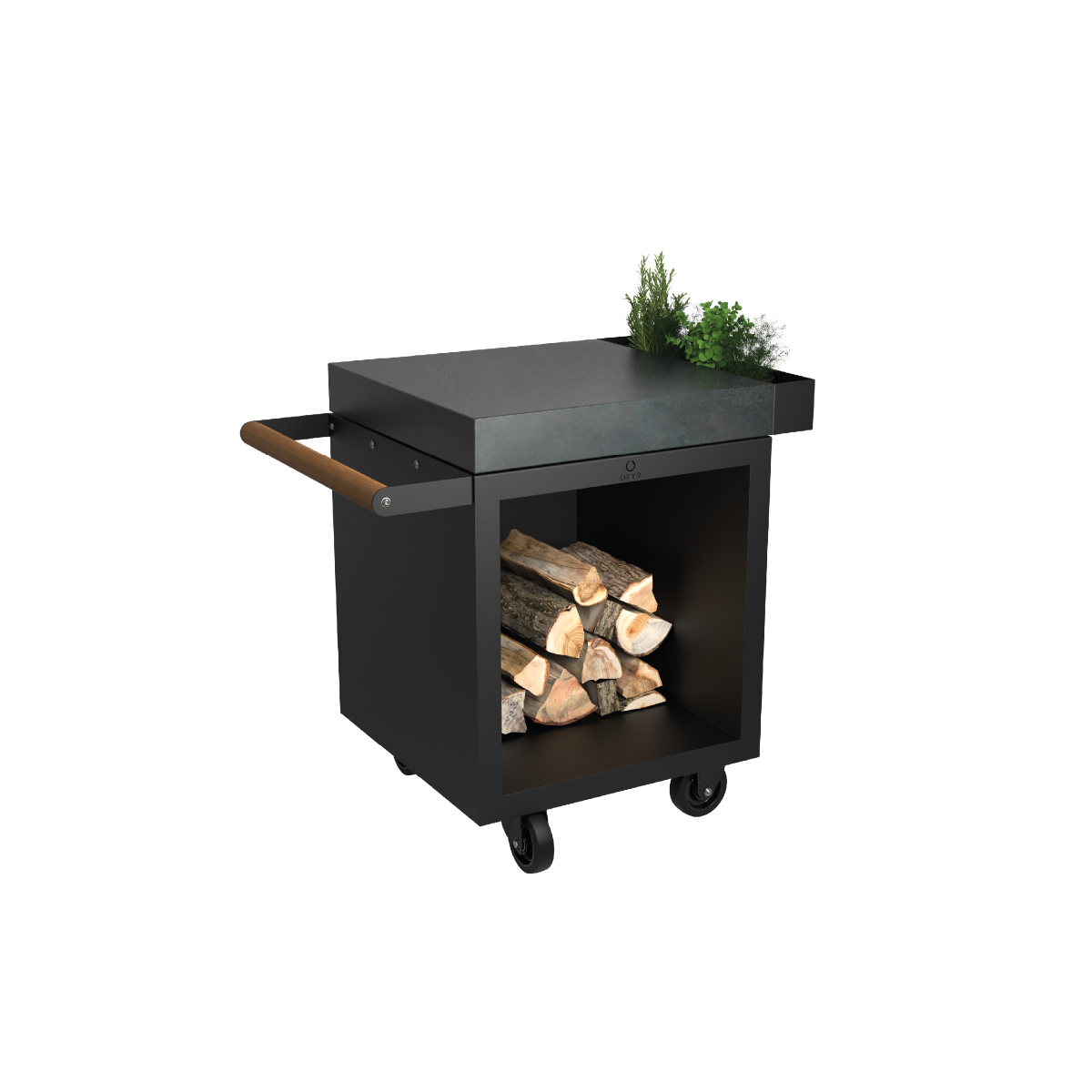 OFYR Mise en Place Table Black 65 PRO Donker Grijs Keramiek