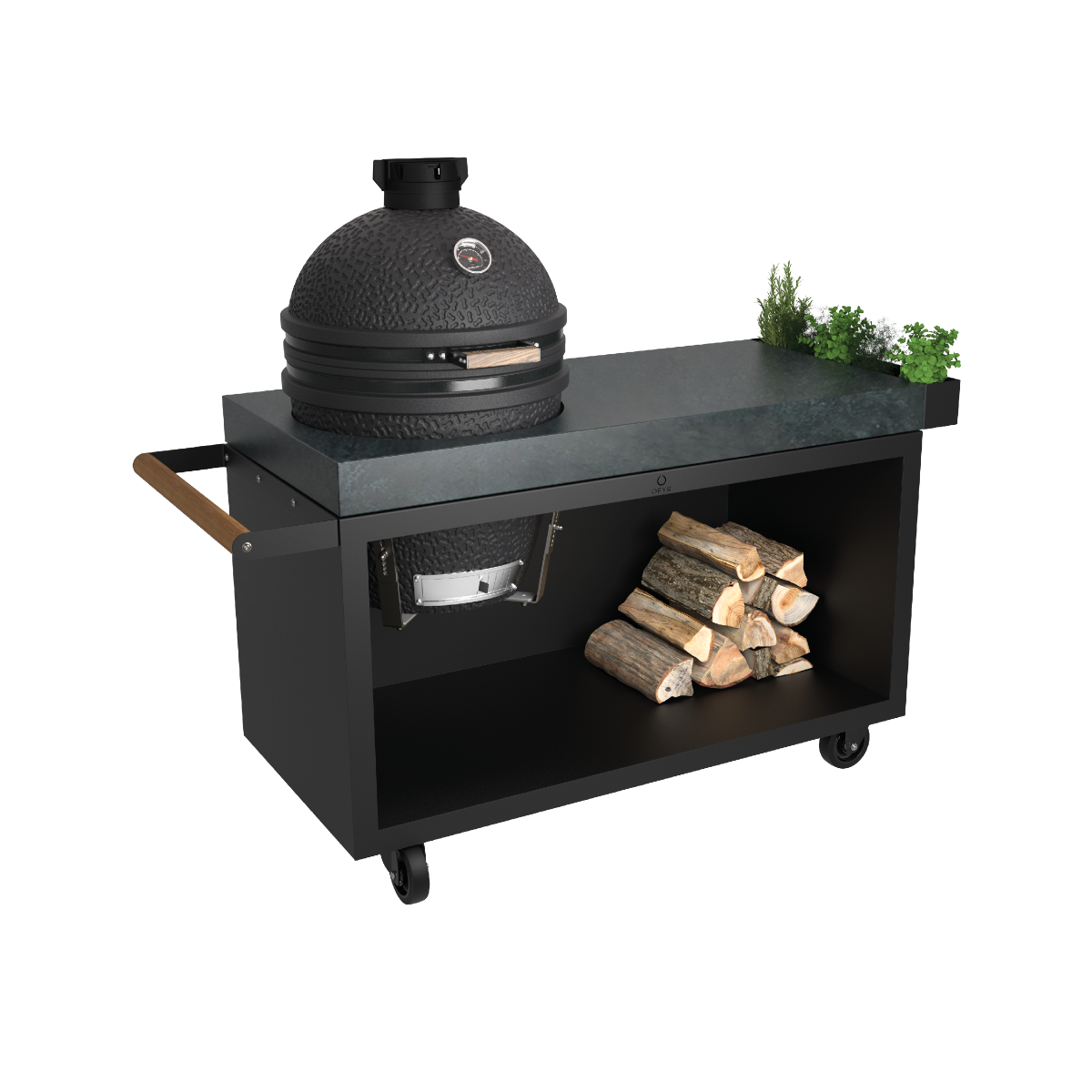 OFYR Kamado Table Black 135 PRO The Bastard