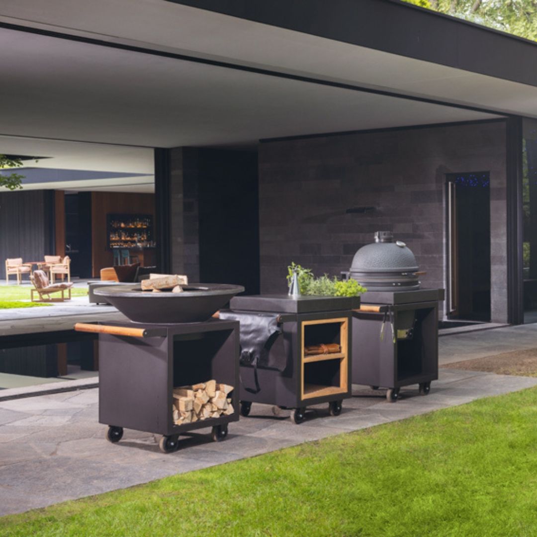 OFYR Kamado Table Black 65 PRO Concrete The Bastard